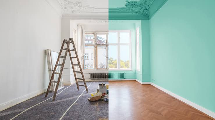 Professional painting services including interior and exterior painting in UAE